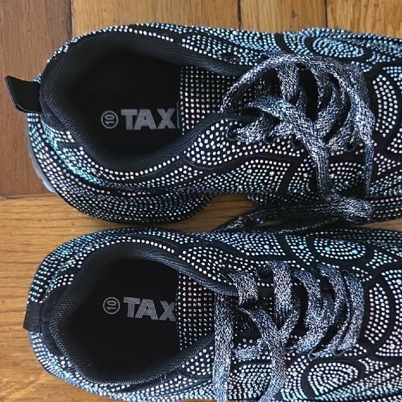Sparkling Black and Silver Rhinestones Sneakers 🩶 SIZE 10 - Picture 7 of 7
